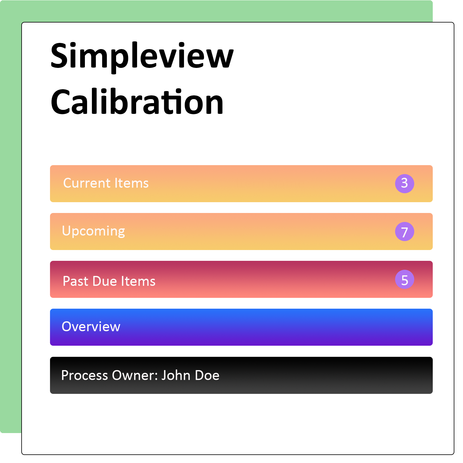 Calibration Simpletrak